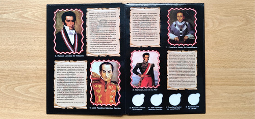 Álbum + 12 Monedas Unc - Serie Numismática Del Bicentenario