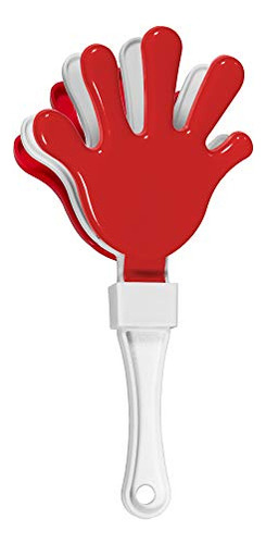 Clapper Manual Rojo/blanco Para Hacer Ruido, Paquete De 12 U