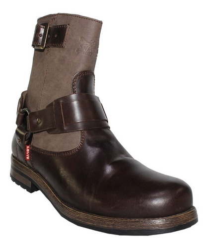 Bota Botin Levis Hombre Caballero Choco Cafe Piel L226047 | Envío gratis