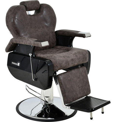 Sillon Barbero Peluqueria Silla Barberia Estetica Rudo Color Café