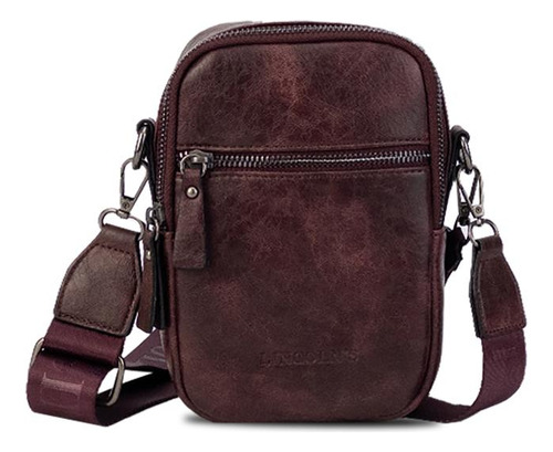 Bandolera Monedero Porta Celular Lincolns Bordeaux