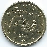 Moneda  De  España  50  Cent  De  Euro  2000  Excelente  Más