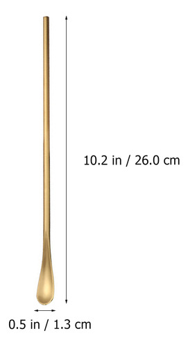 Cucharas Para Remover Café, 4 Unidades, Con Mango Largo, Mul