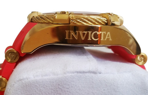 Relógio Invicta Bolt 25525 Vermelho C/dourado Original C/ Nf