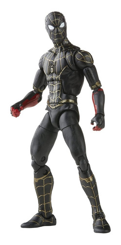 Figura de acción  Hombre Araña con traje negro y dorado: No Way Home Build-A-Figure: Marvel's Armadillo F3019 de Hasbro Legends Series