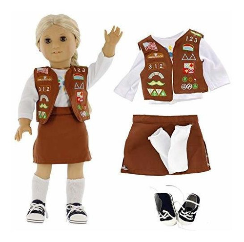 Brownie Girl Scout Inspired Doll Outfit Para American Girl Y