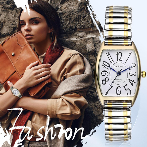 Reloj Analogico Jewelrywe Easy Reader Para Mujer, Dorado ...