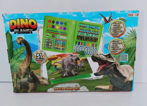 Super Set De Actividades Dino Planet Kreker X 52 Pzas.