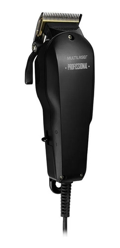 Máquina De Cortar Cabelo Profissional Multilaser Lamina Titanium 4 Em 1 Preto 127v Eb036