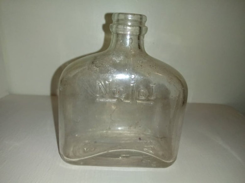 Botella Frasco Nujol Aceite Mineral Antiguo  Circa 1920 -
