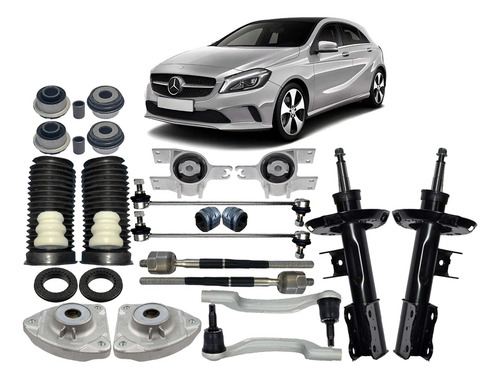 Kit Amortecedor Terminal Axial Bieleta Bucha A200 A250 13 18