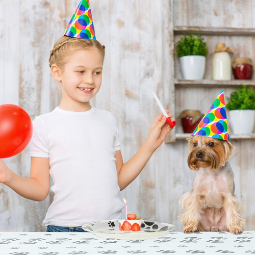 Plato Decorativo Para Fiestas De Perros Con Forma De Pata De