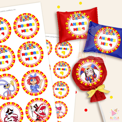 Kit Imprimible The Amazing Digital Circus Personalizado