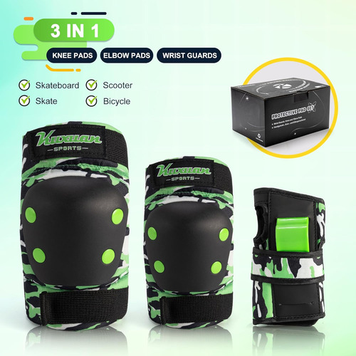 Patines En Línea Ajustables Para Niños Y Jóvenes Con Juego D
