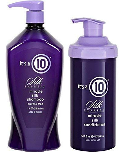 It's A 10 Ten Miracle Silk Express Duo: Champu De 33.8 Onzas