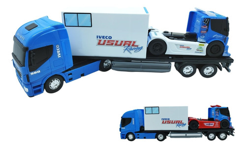 Brinquedo Infantil Caminhão Equipe Iveco Racing Corrida
