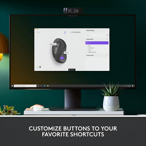 Mouse Inalámbrico Logitech M650 Zurdos Bluetooth Ergonómico
