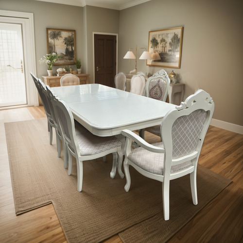 Comedor Rectangular Expandible Blanco