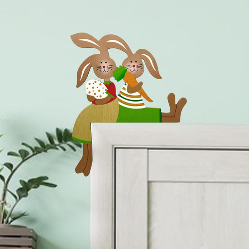 Señal De De Madera Decoración De Pascua Para