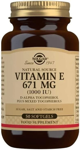 Vitamina E 1000 Iu Solgar - Unidad a $2319