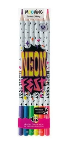 Lapices De Colores Mooving Neon X 6 3011206