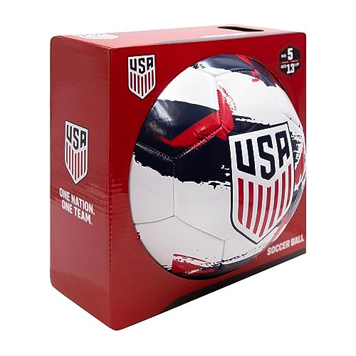 Icon Sports Official Licensed U.s. Soccer Ball - White Brush
