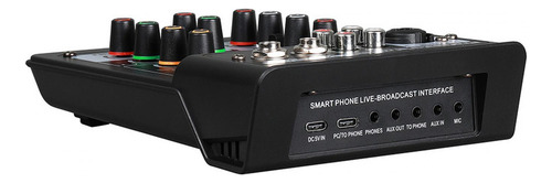 A Dj Audio Mixer Sound Board Console System Interface 48v
