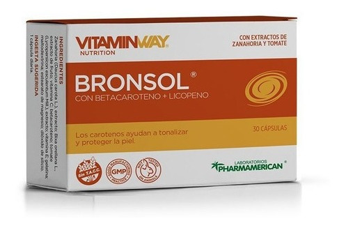 Imagen 1 de 1 de Bronsol Facilita Bronceado Vitamin Way - 30 Capsulas