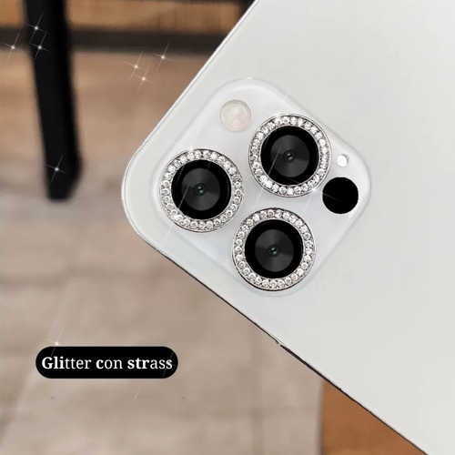 Vidrio Templado Camara Strass Para iPhone 14 Plus Pro Max