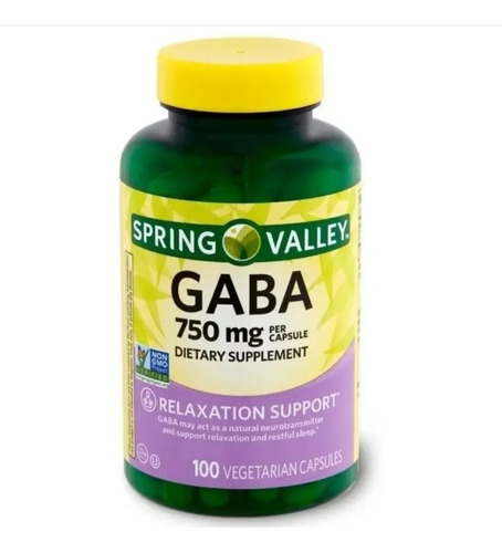 Vitamina Gaba 750mg 100 Cápsulas Tienda 