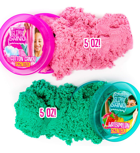 Slamgloop Twist Slime Teal Y Rosa Algodón De Azúcar 283g