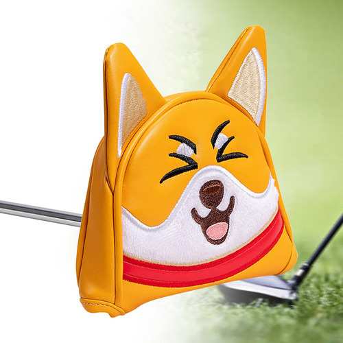 A Perro Golf Mallet Putter Head Cover Wrap Sleeve Cute Dog