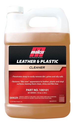 Limpia Cueros Y Plásticos Leather & Plastic Malco 1 Gal.
