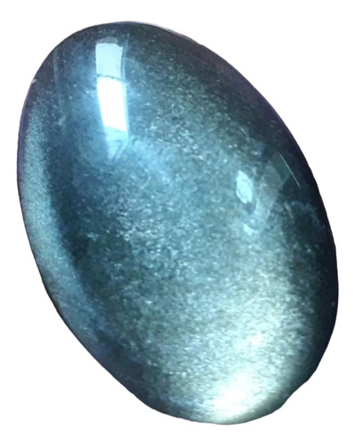 Mineral Gema Cabuchon Obsidiana Dorada Pulida 40 Mm X 25 Mm