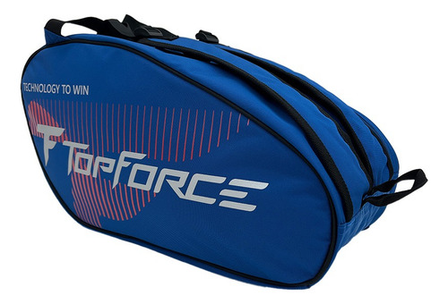 Bolso Paletero Ropa Raqueta Padel Tenis Mochila Asa Deporte Color Azul
