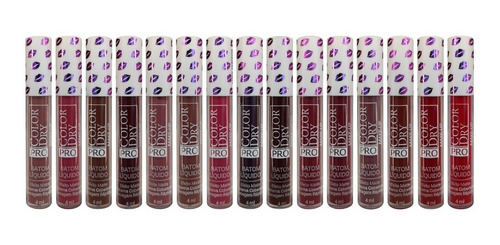 Kit Batom Líquido Color Dry Pro Makeup 30 Peças
