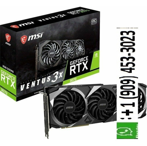 Msi Geforce Rtx 3070 Ventus 3x Oc 8gb Gddr6 Graphics Card