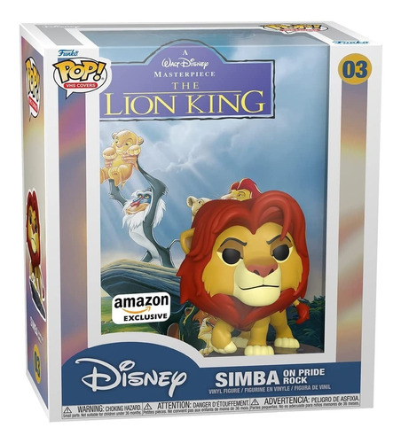 Funko Pop Cover Disney El Rey Leon Simba On Pride Rock