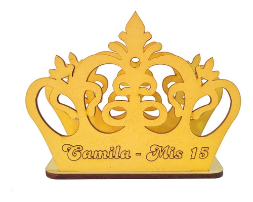 Imagen 5 de 5 de 25 Servilleteros Corona Fibrofacil 15 Años C/nombre Oferta !