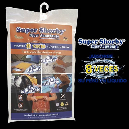 Paño De Limpieza Super Shorby Super Absorvente (3 Unidades)