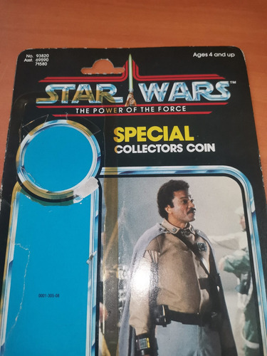 Cardback Y Moneda De Lando Calrissian General Potf Star Wars (Usado)