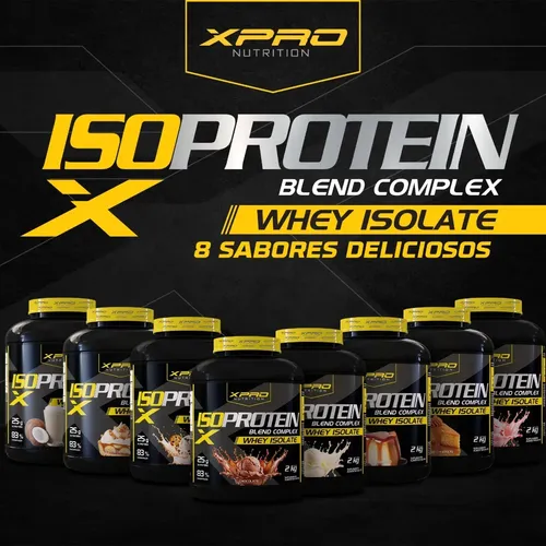 Whey Protein Iso Blend Complex Morango 2kg Zero Açúcar - XPro