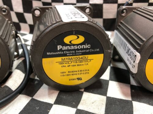 Lot Of 3 Panasonic Gear Motor, M7ra10g4du, Shipsameday Ggj