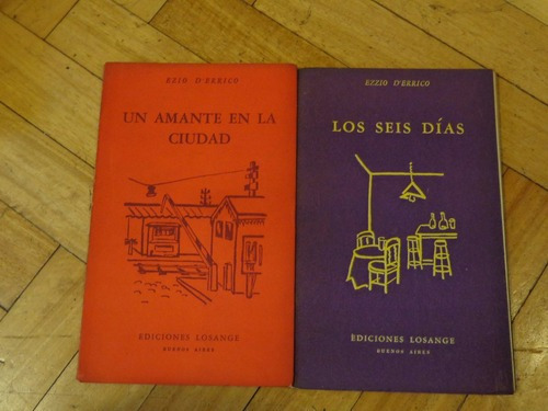 Lote De 2 Libros De Teatro De Ezio D´errico. Ed. Loran&-.