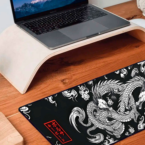 Mouse Pad Grande 60x30 Desk Pad Dragão Chinês Japonês