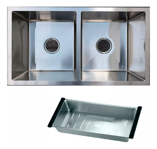 Bacha Pileta De Cocina Acero Inox. Con Escurridor