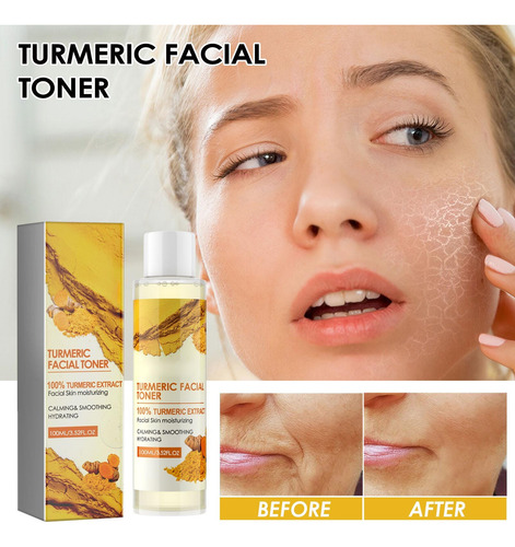 Tônico Para Cúrcuma Escura, Corretor Escuro, Tônico Facial F