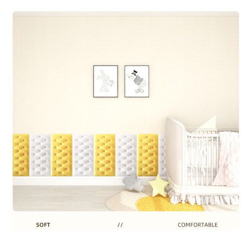 Almofadas Adesivas 3d Macias Para Quarto Infantil