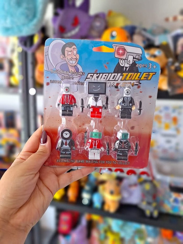 Skibidi Toilet Set X6 Muñecos