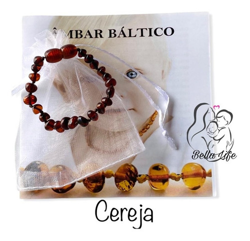 Pulseira / Tornozeleira De Âmbar Infantil - Várias Cores